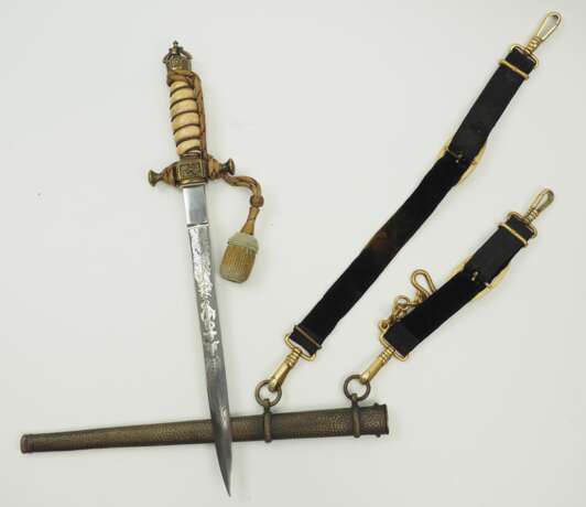 Kaiserliche Marine: Offiziersdolch. - Foto 3