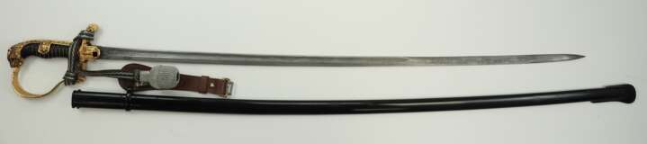 Wehrmacht: Löwenkopf-Säbel - Eickhorn - Damastklinge. - Foto 3