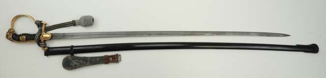 Wehrmacht: Löwenkopf-Säbel - Eickhorn - Damastklinge. - Foto 4