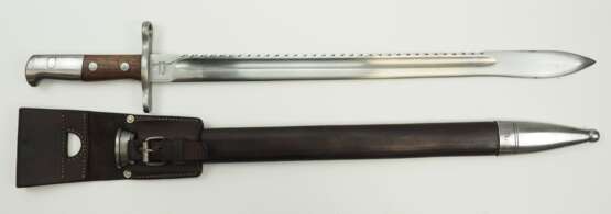 Schweiz: Pionier-Bajonett M1914 - Sägerücken. - фото 2