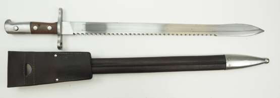 Schweiz: Pionier-Bajonett M1914 - Sägerücken. - фото 3
