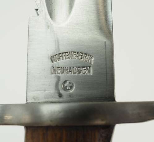 Schweiz: Pionier-Bajonett M1914 - Sägerücken. - фото 4