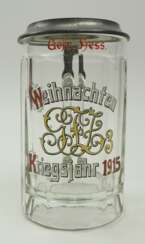 Preussen: Bierkrug Weihnachten 1915 - für einen Gefreiten im 3. Garde-Regiment zu Fuß.