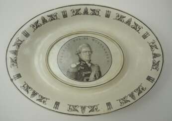 Württemberg: Platte mit dem Brustsstück Frédéric Roi de Wurtemberg.