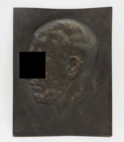 Retzbach, H.: Bronzeplakette Adolf Hitler. - Foto 1