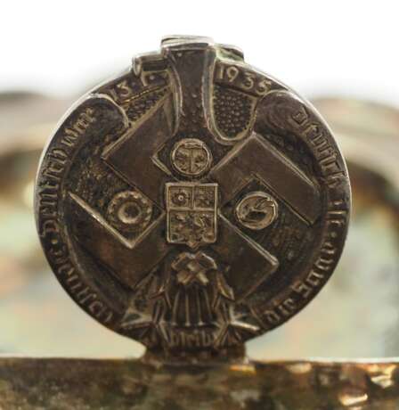 3. Reich: Silberschale - Deutsch ist die Saar - Deutsch bleibt die Saar, 13.1.1935. - photo 2 3. Reich: Silberschale - Deutsch ist die Saar - Deutsch bleibt die Saar, 13.1.1935. - photo 2