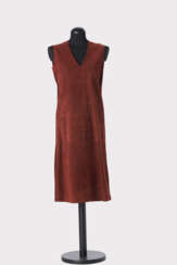 Lederkleid. Martin Margiela für Hermès, Paris Prêt-à-Porter Kollektion um 1997/2000 