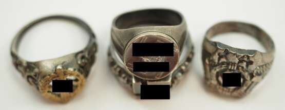 3. Reich: Lot patriotischer Ringe. - photo 2 3. Reich: Lot patriotischer Ringe. - photo 2