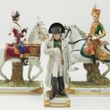Scheibe-Alsbach: Napoleon und zwei Reiter Porzellanfiguren Lot. - photo 1