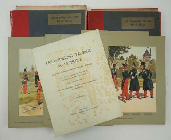 Les Garnisons d'Alsace au 19e Siècle. 100 Tafeln - 2 Bände. - фото 1