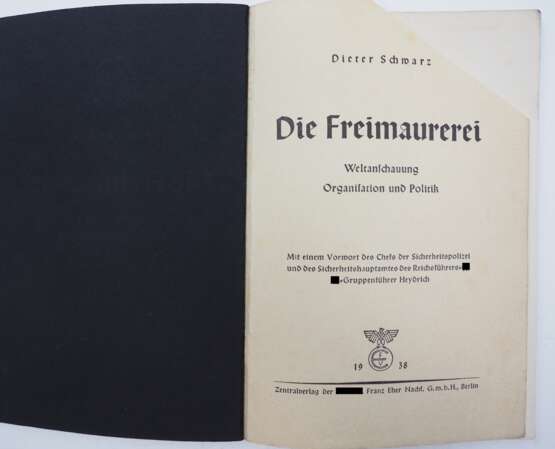 SS: Broschüre "Die Freimaurerei". - фото 2 SS: Broschüre "Die Freimaurerei". - фото 2