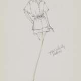 Tan Giudicelli, Paris Um 1988/92. Drei Modeentwürfe für Hermès, Paris. - Foto 2