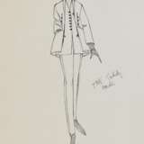 Tan Giudicelli, Paris Um 1988/92. Drei Modeentwürfe für Hermès, Paris. - Foto 3