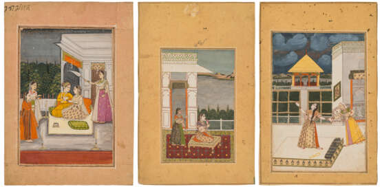 THREE ILLUSTRATIONS FROM VARIOUS RAGAMALA SERIES - фото 1