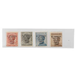 1922 Italien - Militärpost Ausgaben Atlantikküste, 10 - 40 Cent.