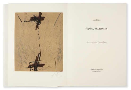 TAPIES, Antoni (1923-2012) et Jean DAIVE (né en 1941) - photo 1