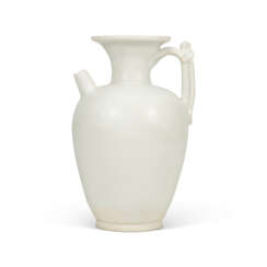 A XING WHITE-GLAZED EWER