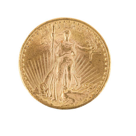 USA/GOLD - 20 Dollars 1924 St. Gaudens, - фото 2