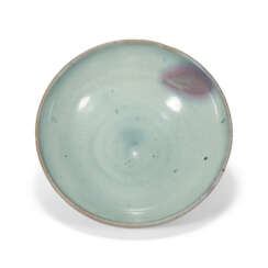 A JUN PURPLE SPLASHED BOWL