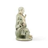 A LONGQUAN CELADON-GLAZED FIGURE OF BUDAI - фото 4