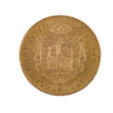 Spanien/GOLD - 20 Peseten 1890, Alfons XIII, ss., - фото 2