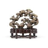 A DARK BEIGE LINGBI SCHOLAR'S ROCK - Foto 2