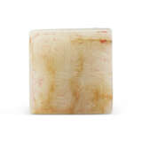 A WHITE AND RUSSET JADE ‘CHILONG AND CLOUD’ SQUARE SEAL - фото 6
