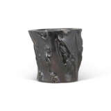 A ZITAN TREE-TRUNK FORM BRUSH POT - photo 1