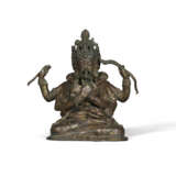 A BRONZE FIGURE OF YOGAMBARA AND JNANA DAKINI - Foto 1