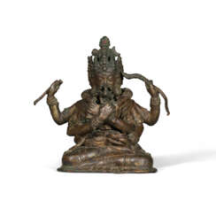 A BRONZE FIGURE OF YOGAMBARA AND JNANA DAKINI