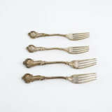 LARGE SILVER DINNER CUTLERY WITH LIGATED MONOGRAM UNDER PRINCE'S CORONET - Foto 4