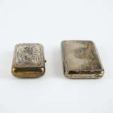 SILVER CIGARETTE ETUI WITH TOWN VIEW & SMALL SILVER CIGAR ETUI WITH TROIKA - Foto 4