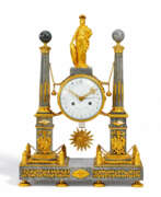 Dekorative Uhren. MAGNIFICENT BRONZE PENDULUM CLOCK LOUIS XVI
