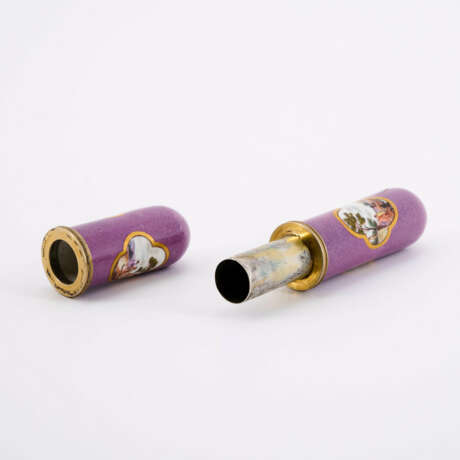 PURPLE-GROUND PORCELAIN NEEDLECASE WITH LANDSCAPES - photo 3