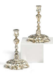PAIR OF SILVER CANDLESTICKS