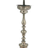 ALTAR CANDLESTICK WITH BALUSTER SHAFT AND FLORAL DECOR - photo 1