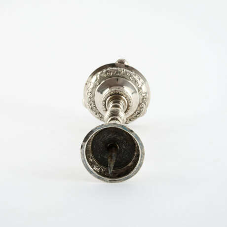 ALTAR CANDLESTICK WITH BALUSTER SHAFT AND FLORAL DECOR - photo 3