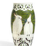 LARGE UNIQUE PORCELAIN VASE WITH COCKATOOS - photo 1