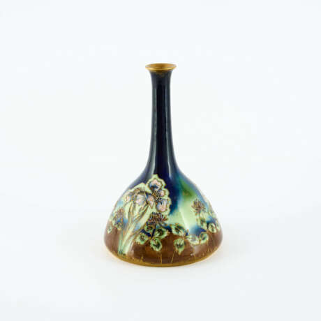 SHORT-NECK PORCELAIN VASE WITH FLOWER DECOR - фото 2