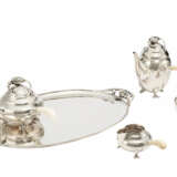 SILVER COFFEE AND TEA SERVICE "BLOSSOM" - photo 1