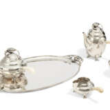 SILVER COFFEE AND TEA SERVICE "BLOSSOM" - photo 2