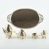 SILVER COFFEE AND TEA SERVICE "BLOSSOM" - photo 3