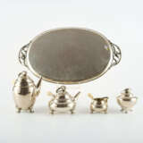 SILVER COFFEE AND TEA SERVICE "BLOSSOM" - photo 4