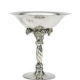 LARGE SILVER TABLE CENTREPIECE WITH GRAPE DECORATIONS - photo 1