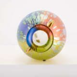 GLASS DOUBLE-HANDLED VASE 'TRICOLOR' - photo 3