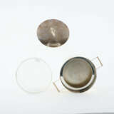 SMALL LIDDED METAL AND GLASS CAVIAR BOWL - photo 3