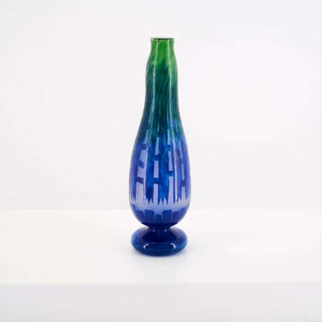 GLASS SOLIFLOR VASE WITH DECOR "CHICORÉES" - photo 2 GLASS SOLIFLOR VASE WITH DECOR "CHICORÉES" - photo 2