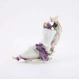 PORCELAIN FIGURINE OF BLACK PERSON WITH COCKATOO - photo 2