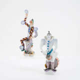 TWO PORCELAIN CLOWN FIGURINES - Foto 1
