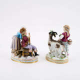 PORCELAIN ENSEMBLE FIGURINES OF AN ALLEGORY OF WINTER AND A GIRL WITH A GOAT - фото 2